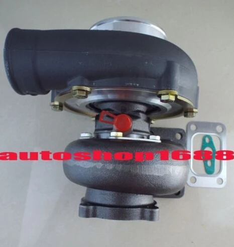 GT35 GT3582-14 Черный a/r.70 T04E анти-всплеск a/r.82 T3 фланец 4 болта 400-500hp ТУРБОКОМПРЕССОР с