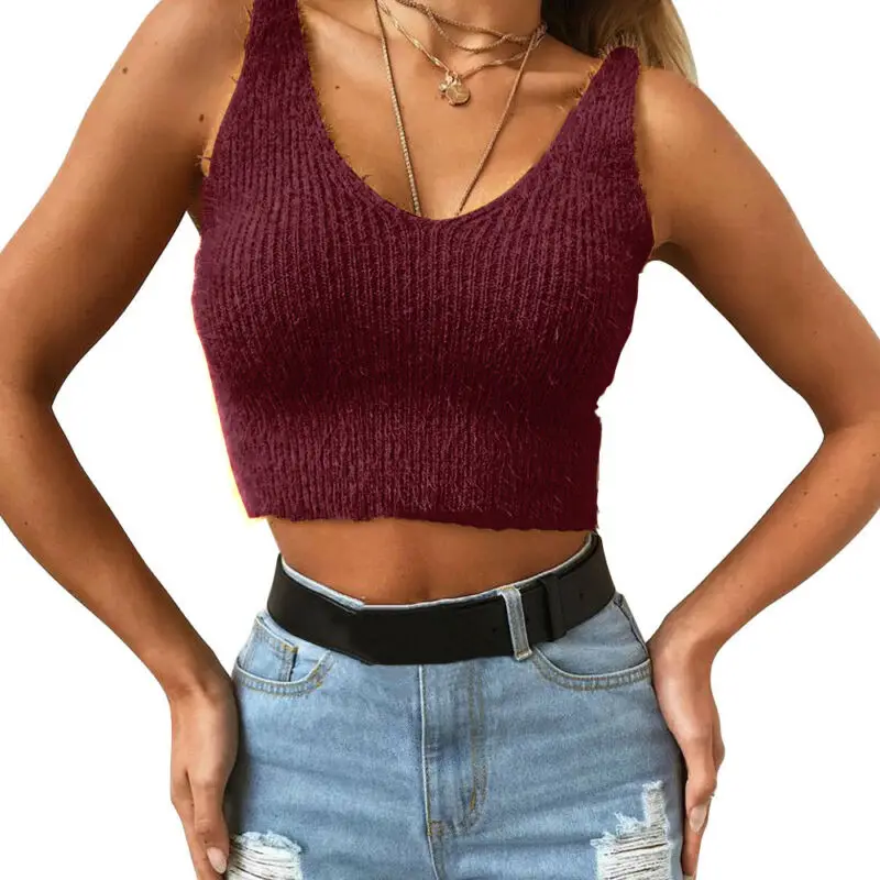 

Vest Leisure Base Sweater Women Mohair Sleeveless Shirt Tops