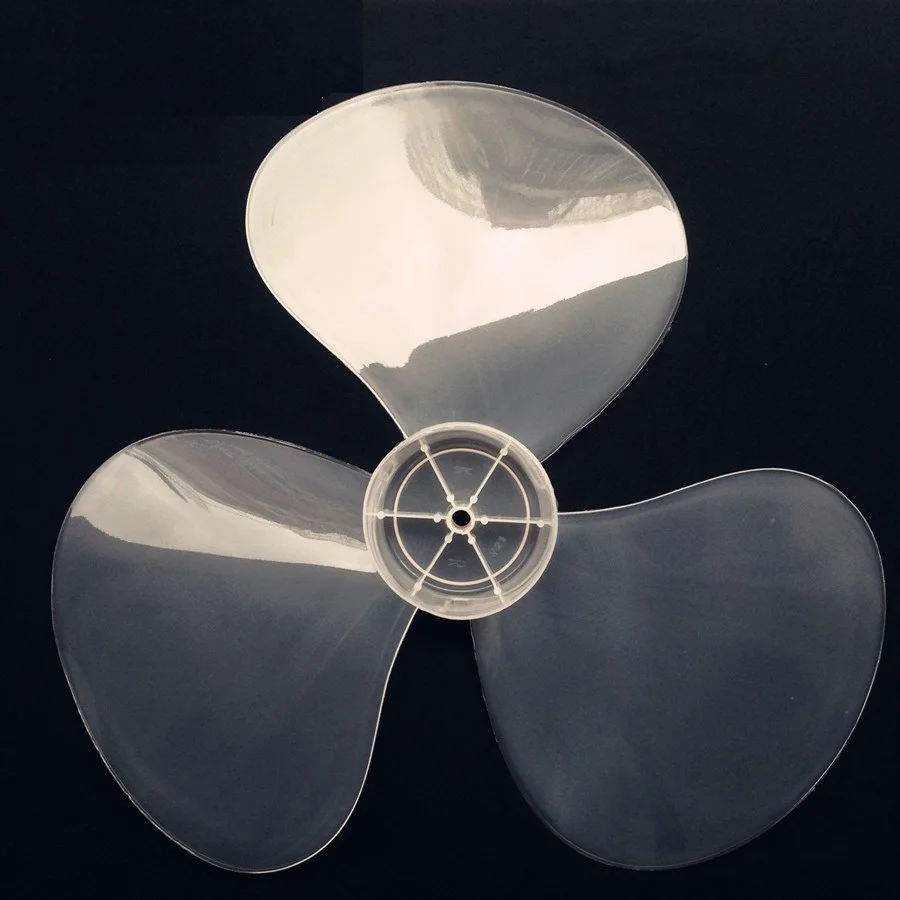 1pcs Big wind 16 inch 400mm plastic fan blade White 3 leaf universal brand | Fan Parts