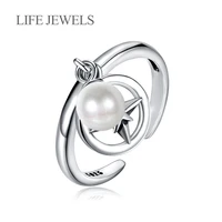 authentic 100 925 sterling silver mother pearl rings charm l women luxury sterling silver valentines day gift jewelry 18126