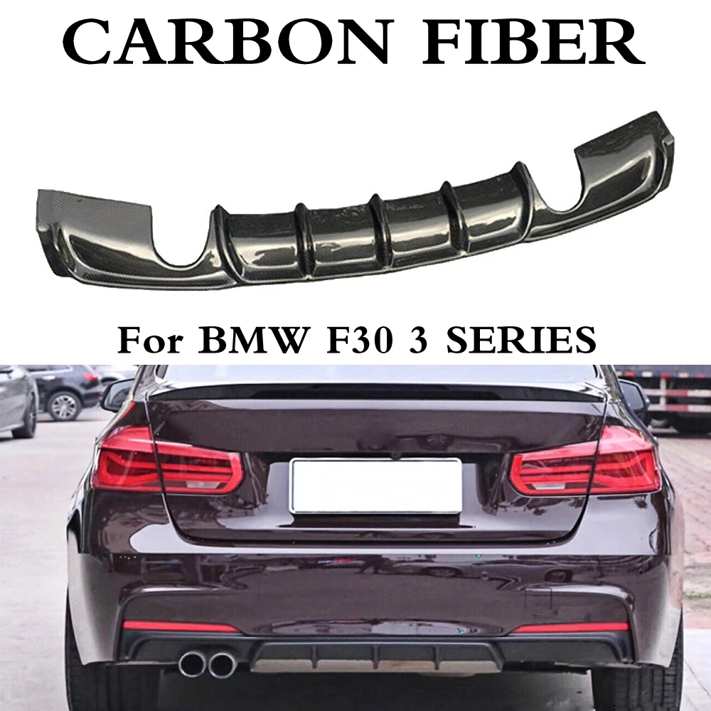 Диффузор для заднего бампера из углеродного волокна F30 BMW 320i 328i 320d 325d M tech sport