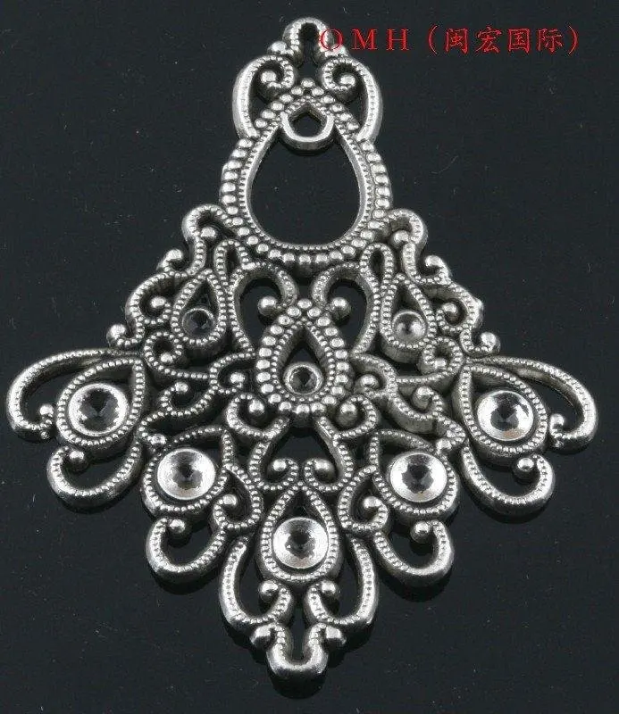 OMH оптовая продажа ювелирных изделий 10 шт тибетские серебряные подвески серьги
