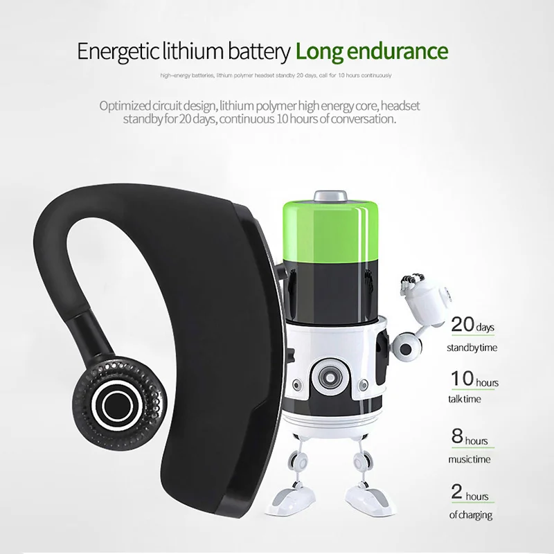 V9 Bluetooth гарнитура наушники улучшенная версия бизнес уха CSR стерео беспроводные