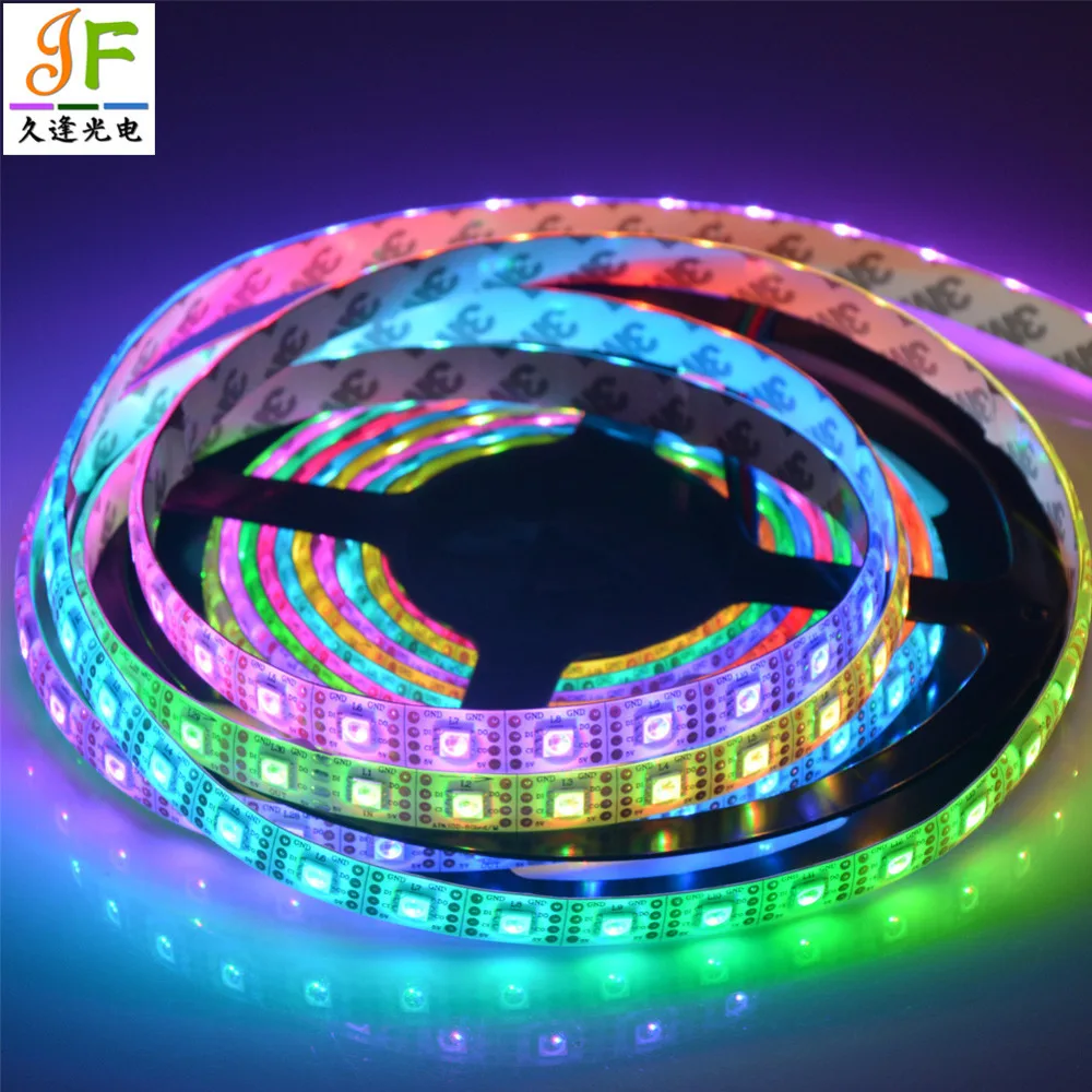 5 м SK9822 24 30 36 60 72 144 светодиодов/м 5050 RGB полноцветная адресная светодиодная