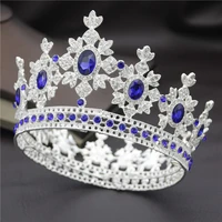 fashion royal king queen bridal tiara crowns for princess diadem bride crown prom party hair ornaments wedding hair jewelry