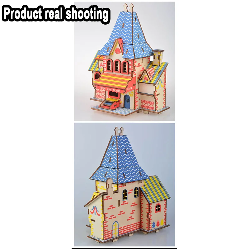 DIY искусство и 3D строительство деревянные игрушки ручной работы праздничные