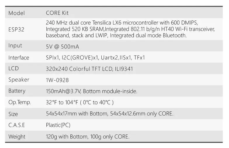 M5Stack серия ESP32 базовый Базовый комплект разработки расширяемый микро Контроль Wifi Esp32 Ble IoT прототип плата для Arduino ZK15