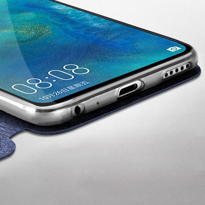 Для huawei mate 20 x чехол Mofi Флип кожаный стенд держатель X силиконовый fundas для 20x 7 2 |