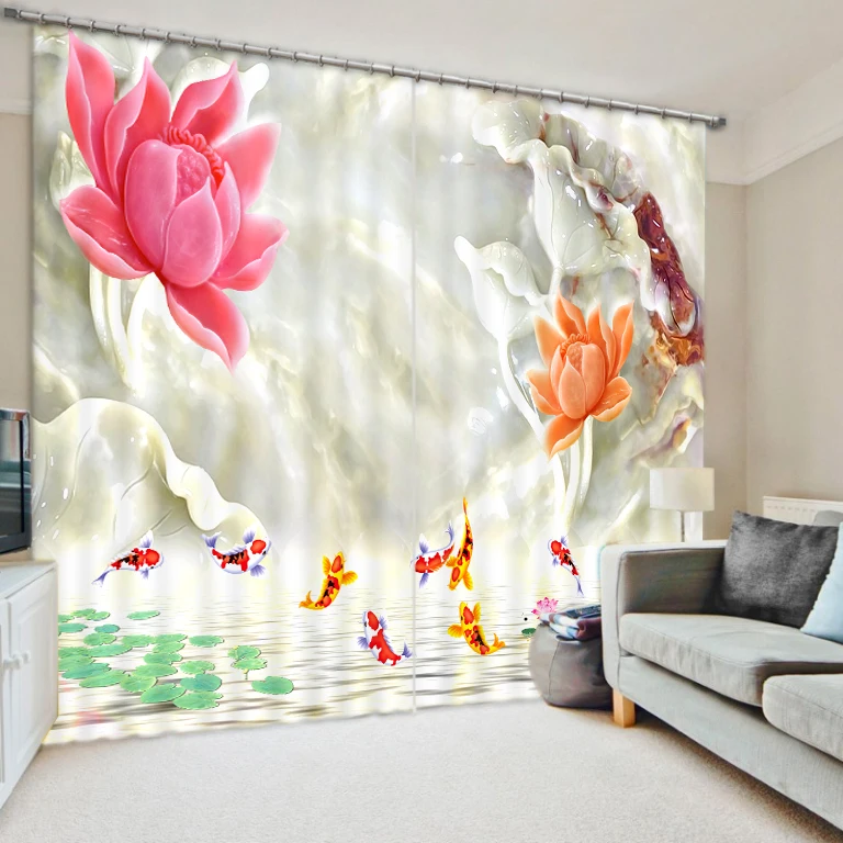 

3D Creative Design Photo Curtain Bedding Room Living Room Window Curtains