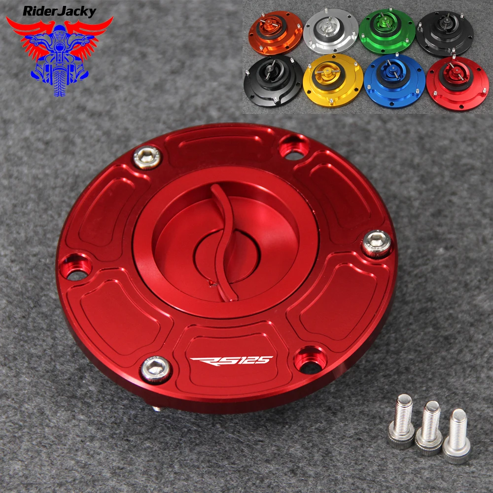 

For Aprilia RS125 RS 125 All Years Motorcycle Keyless Fuel Tank Gas Cap Cover