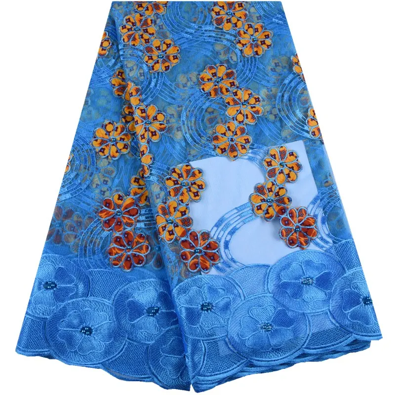 Нигерийская кружевная ткань высокое качество 2019 африканская Вощеная с вышивкой