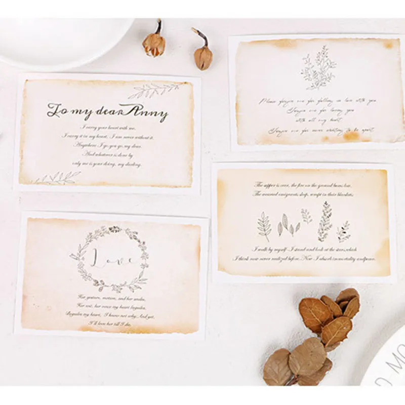 Infeel. me love письмо открытка Письмо бумага Закладка 1 лот = упаковка 30 шт|bookmark cards|bookmarks