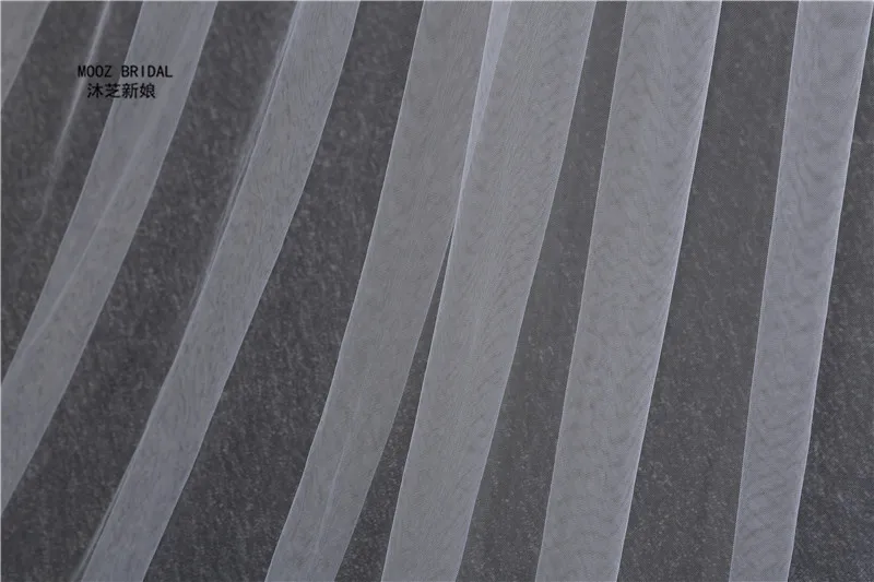 Простой стиль длина собора фата для невесты новинка 2017 реальные изображения