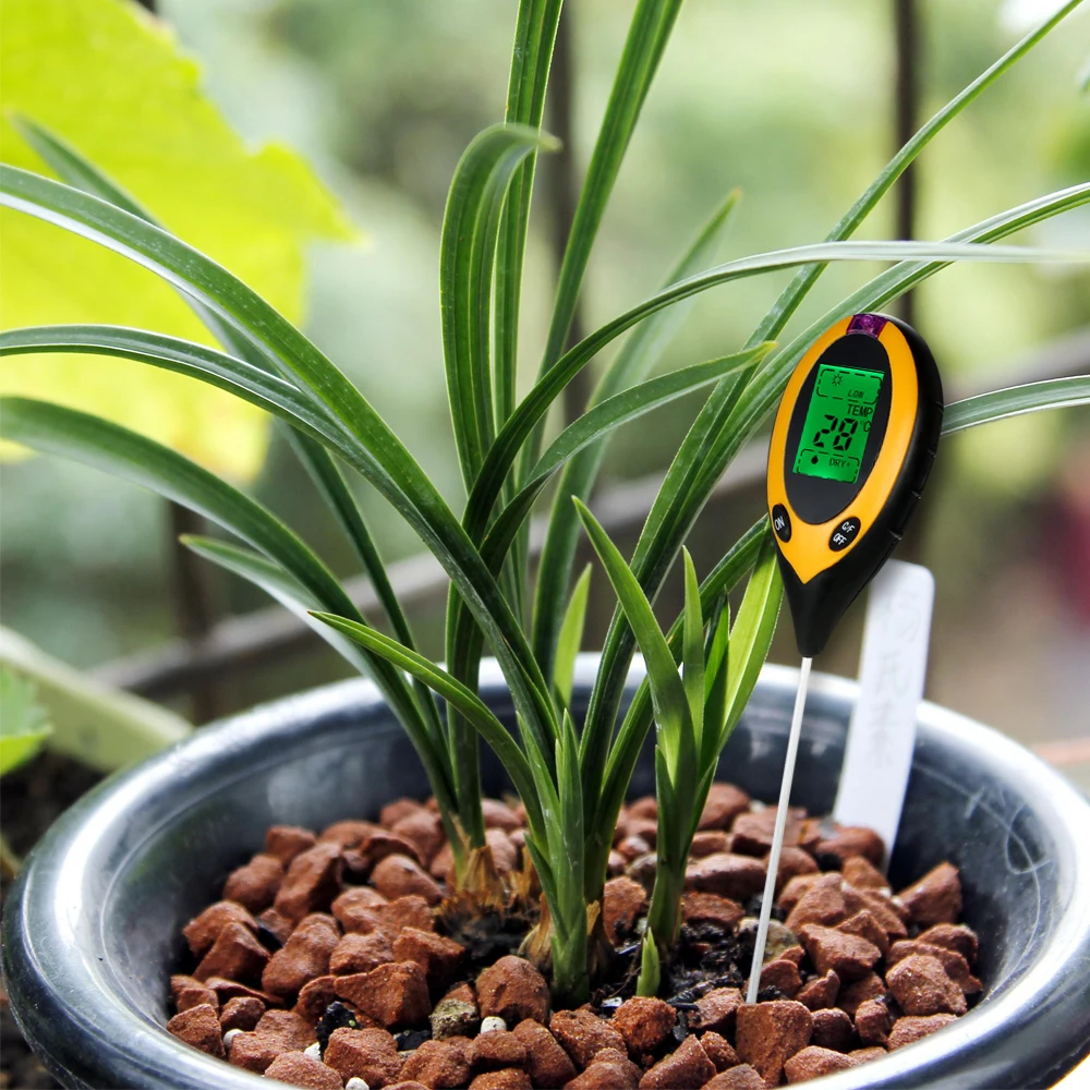 4 In1 Digital Soil Meter PH Moisture Meters Detector Multitool Sunlight/Moisture/PH value/Temperature Instrument For Plants | Инструменты