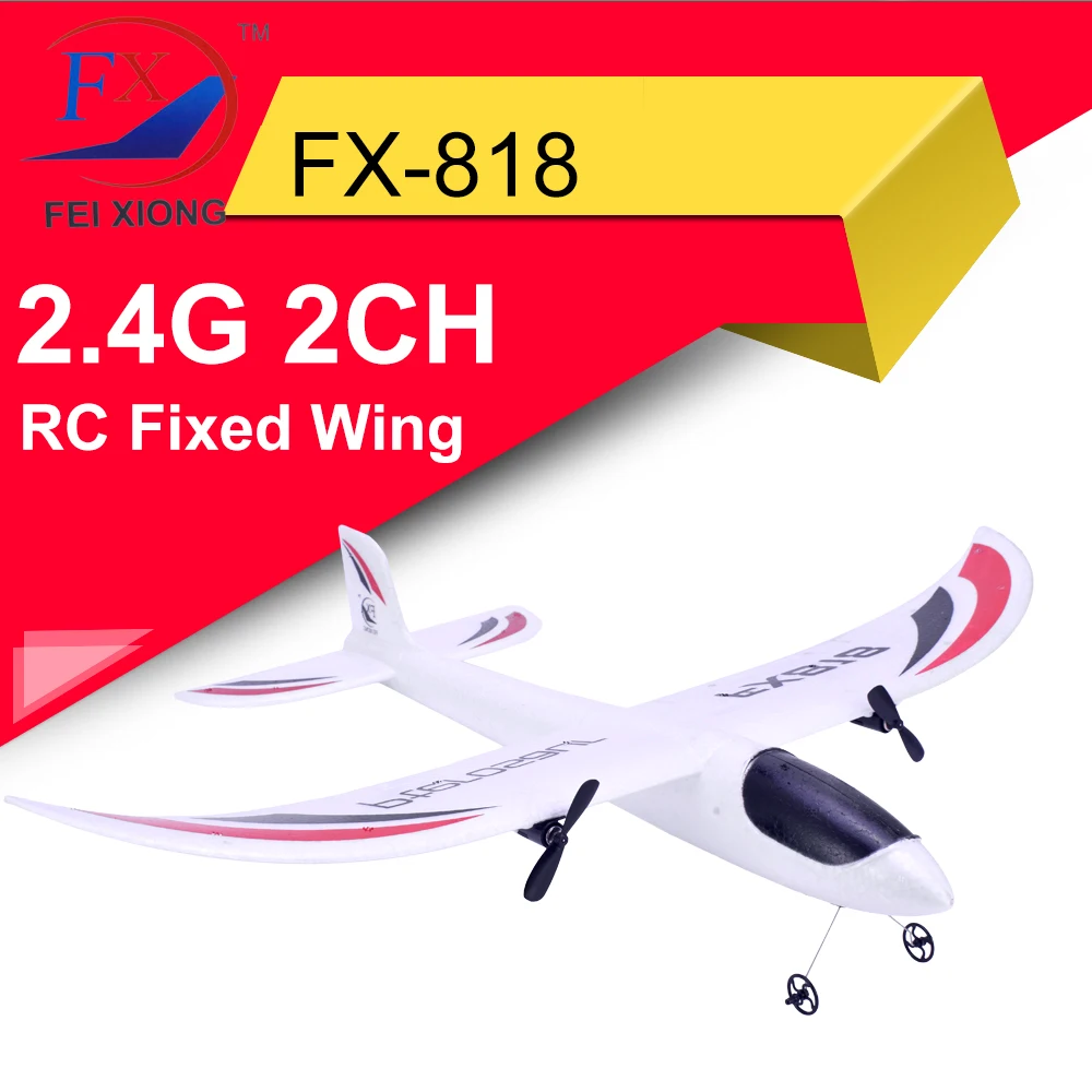 

FX FX-818 2,4G 2CH EPP комнатные парки, самолет с дистанционным управлением, радиоуправляемый самолет, планер Wingspan EPP