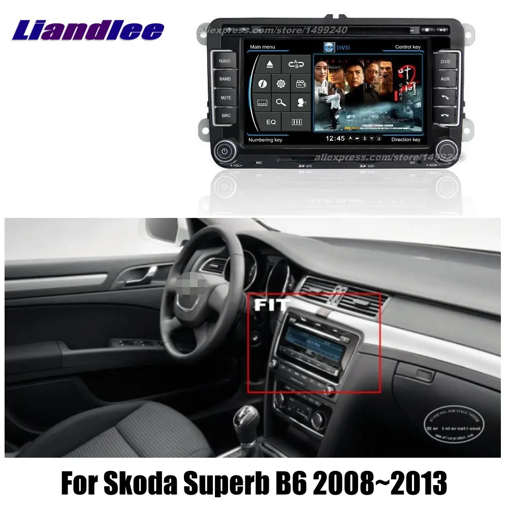 

Liandlee 7" For Skoda Superb B6 2008~2013 Car Android Radio Player GPS NAVI Maps HD Touch Screen TV Multimedia No CD DVD