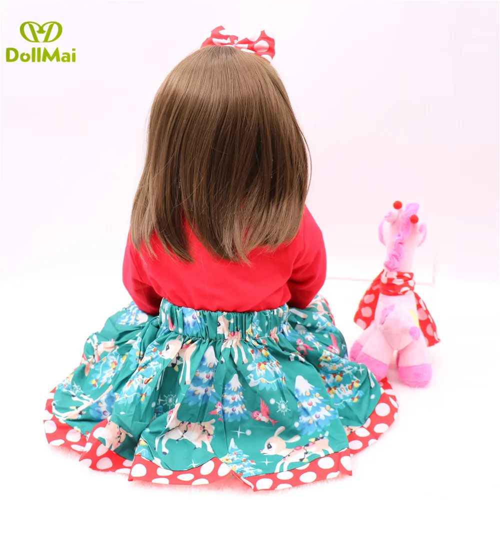 Кукла реборн силиконовая Реалистичная кукла-младенец 24 дюйма с мягким телом