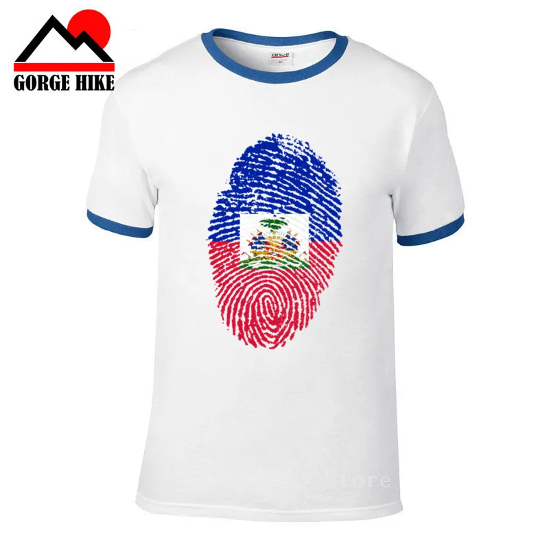 Футболка HTI мужская с изображением флага Гаити оптовая продажа футболки для