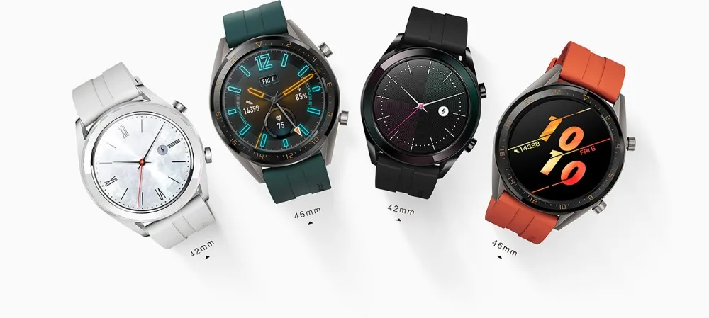 Huawei Watch GT Смарт часы Поддержка gps элегантный/vigor NFC 14 дней Срок службы батареи 5 атм водонепроницаемый телефонный Звонок трекер сердечного ритма
