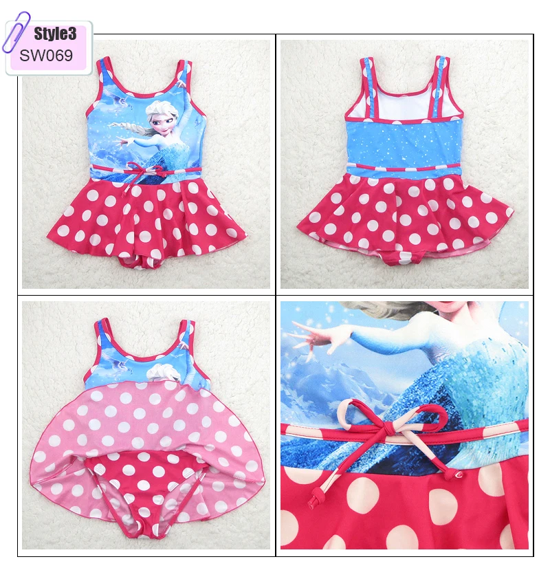 2015 New Style Girls Children Swimwear Kids Swimsuit Hot Sales One Piece Bathing Suit Beach SW070 Free Shipping |