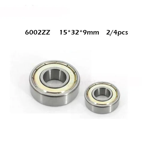 

2/4pcs/Lot High quality ABEC-1 6002ZZ 6002z 6002 ZZ 15x32x9mm Mini Ball Bearing Miniature Bearing Deep Groove Ball Bearing