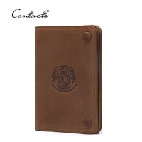 contacts genuine leather fashion men wallet high quality brand design wallets with coin pocket purses card holder bifold purse