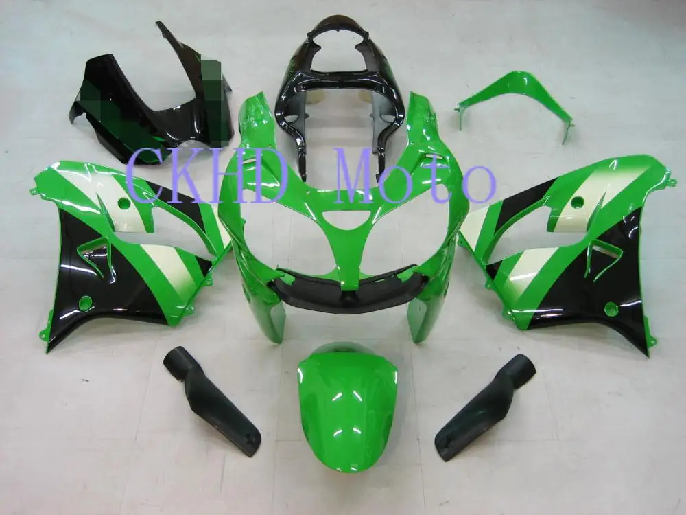 Новый Кузов мотоцикла для KAWASAKI Ninja ZX9R ZX 9R 2000 2001 00 01 велосипед зеленый обтекатель