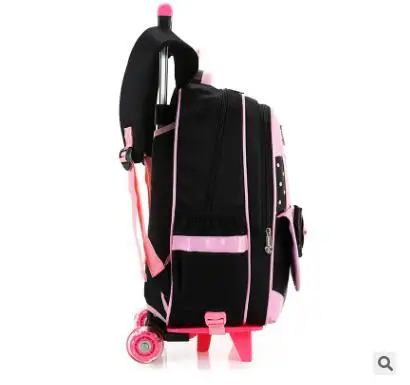 Рюкзак-тележка для школы, сумка для девочек, школьная сумка с колесами для девочек, детские багажные сумки на колесиках, рюкзаки для девочек
