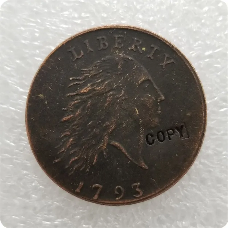 США 1793 CHAIN CENT AMERI Coin COPY памятные монеты-Реплика монет медаль коллекционные монеты |