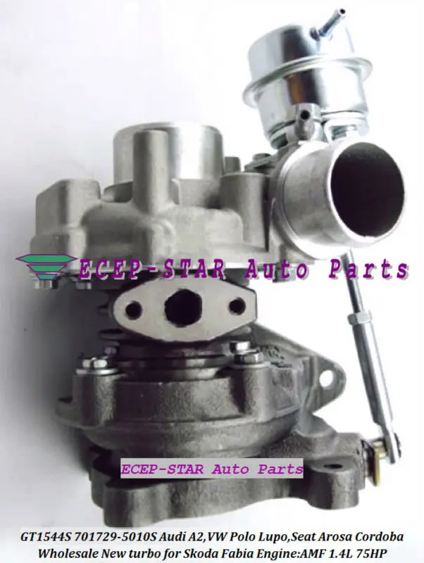 Турбокомпрессор GT1544S 701729 701729-5010S 701729-5009S 701729-0006 701729-0001 045145701J для SKODA Fabia 99-05 AMF 1.4L |