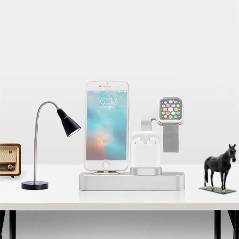 Высокое качество зарядное устройство Подставка док станция для Apple Watch Airpods