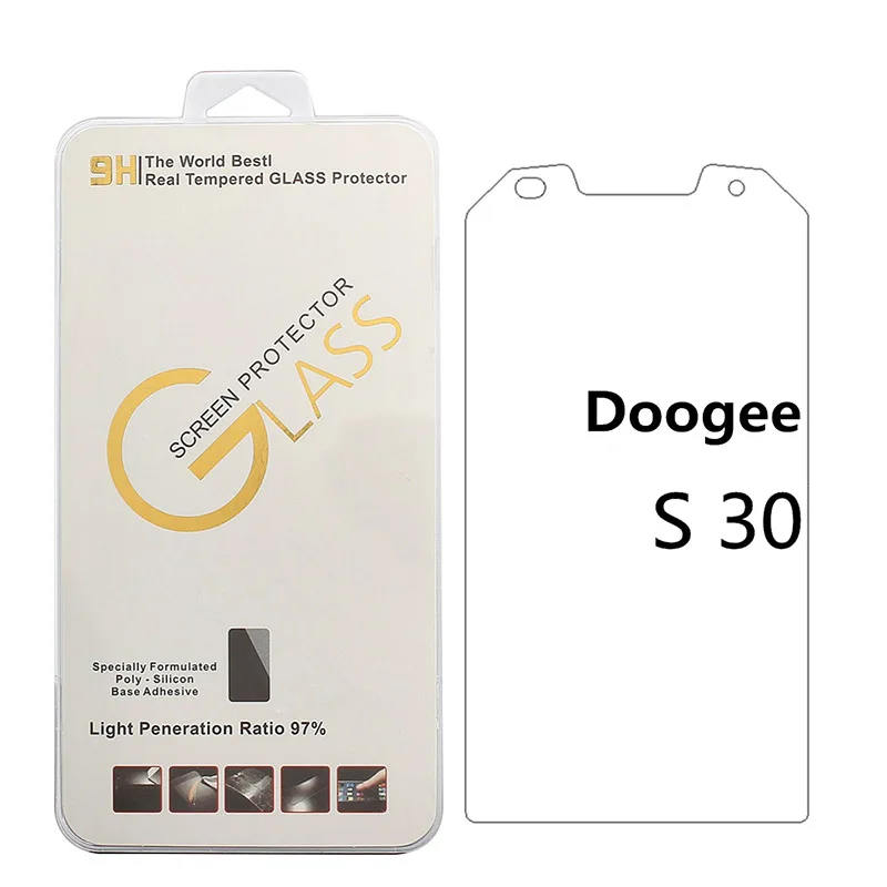 Закаленное стекло 9H 2.5D Для Doogee S30 Взрывозащищенная защитная пленка IP68 для