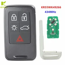 KEYECU запасной дистанционный ключ брелок от машины 5 кнопок 434 МГц