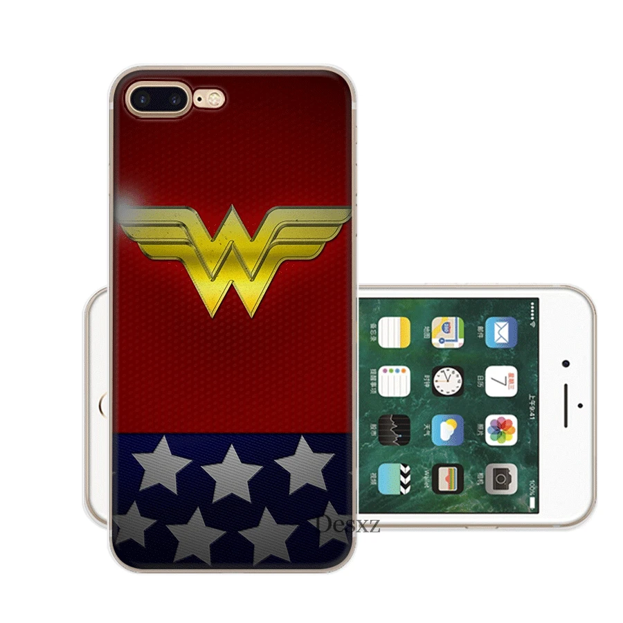 Жесткий чехол Desxz для iPhone 6 6s 7 8 Plus X XR XS Max 5 5S SE Case Wonder Woman Comics | Мобильные телефоны и