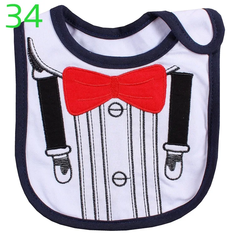 0-3 Years Old 40 modes Infant Burp Cloths Feeding Baby Bibs Cute Cartoon Pattern Toddler Waterproof Saliva Towel Cotton Fit | Детская