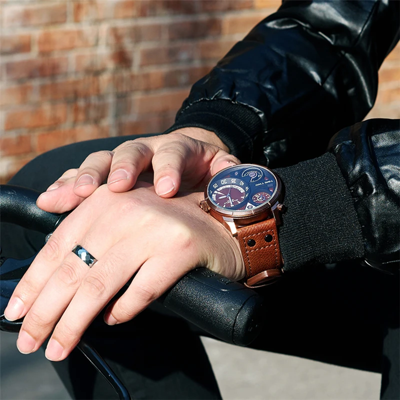 EYKI Mens Sport Watch 2018 Luxury Brand Male Clock Brown Leather Watchband Man Dress Wrist Watches Black relogios masculino | Наручные