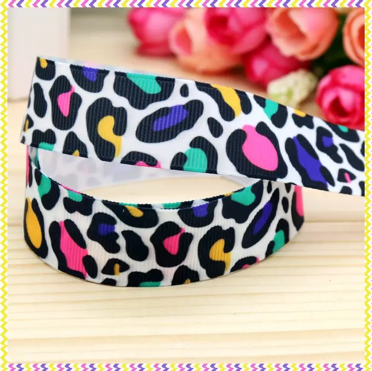 7/8 ''Бесплатная доставка леопардовая Камуфляжная Лента с принтом корсажная