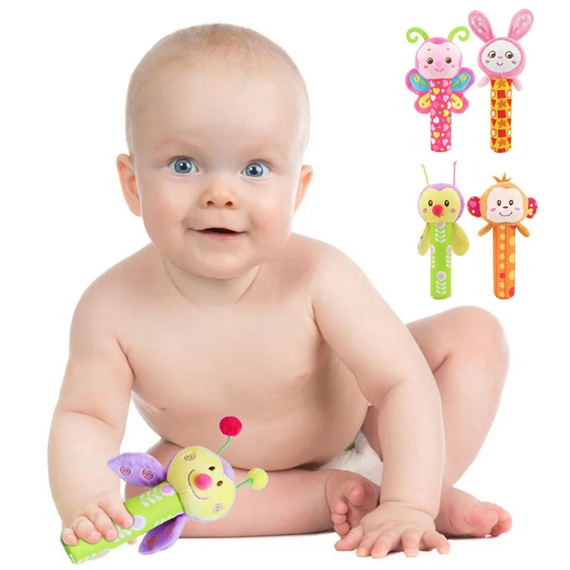 Baby Lathe Hanging Ring Animal Rattles Crib Stroller Toys Teethers Stuffed Dolls Toy | Игрушки и хобби