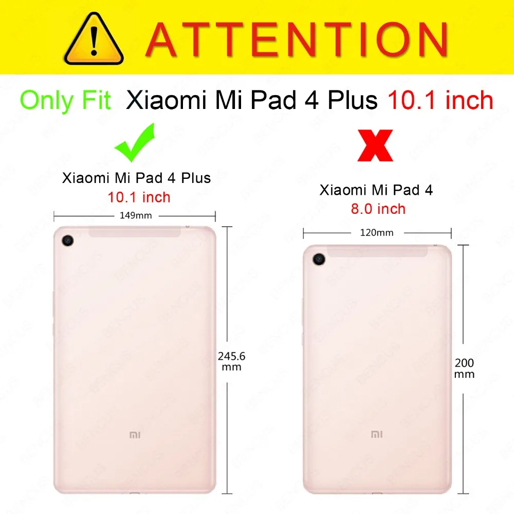 NEWCOOL тонкий pu кожаный чехол для Xiaomi Mi Pad 4 plus 10 1 дюймов подставка Тонкий Магнитный