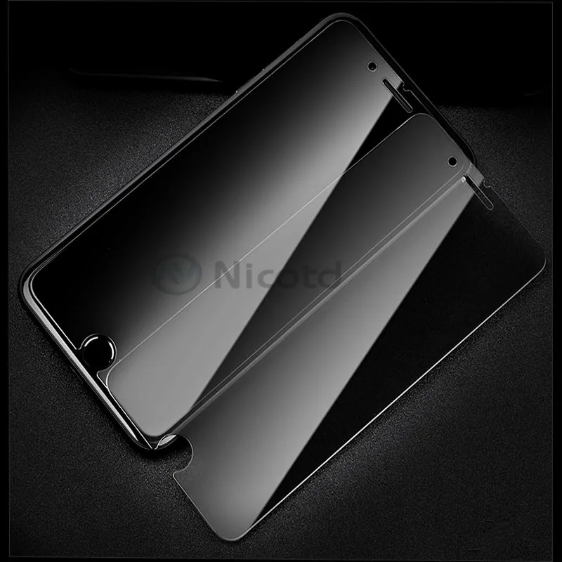 Закаленное стекло для iphone 8 Plus защита экрана антишпионское противоударное стекло для iphone X 6 6s 7 Plus 5 5S SE