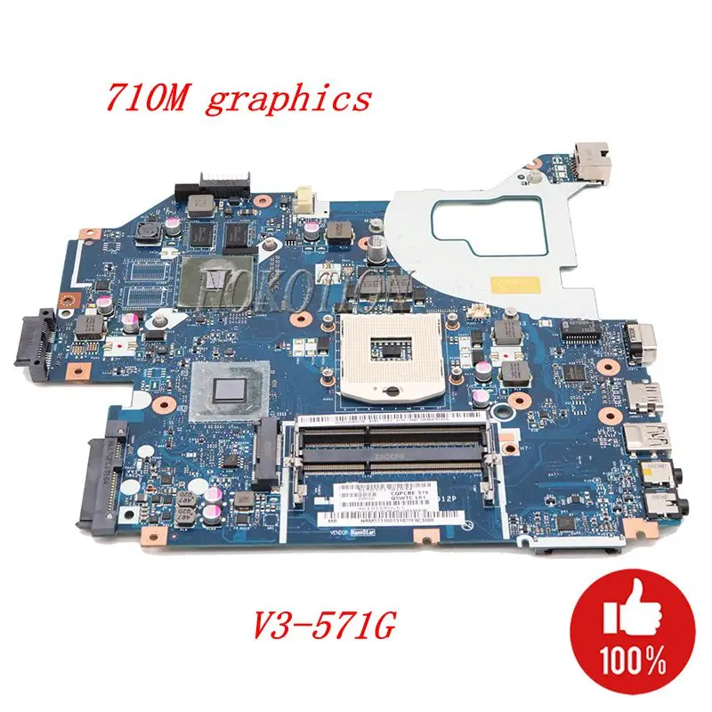 NOKOTION NBM6B11001 NBM5711001 Q5WV1 LA-7912P для acer aspire E1-571G V3-571G V3-571 Материнская плата ноутбука 710 м GPU HM77 DDR3