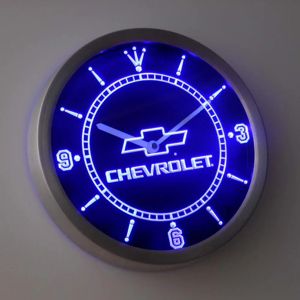 Неоновый светильник chevrolet nc0817 светодиодный настенный светильник|wall clock|led wall