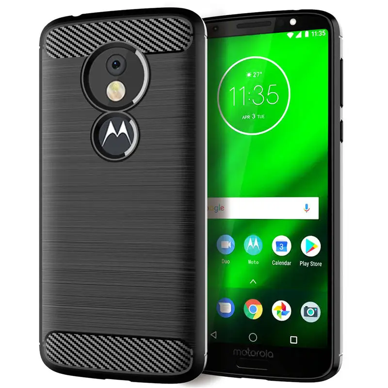 Чехол для Motorola Moto G6 Play силиконовый мягкий чехол из ТПУ телефона G6Play задняя