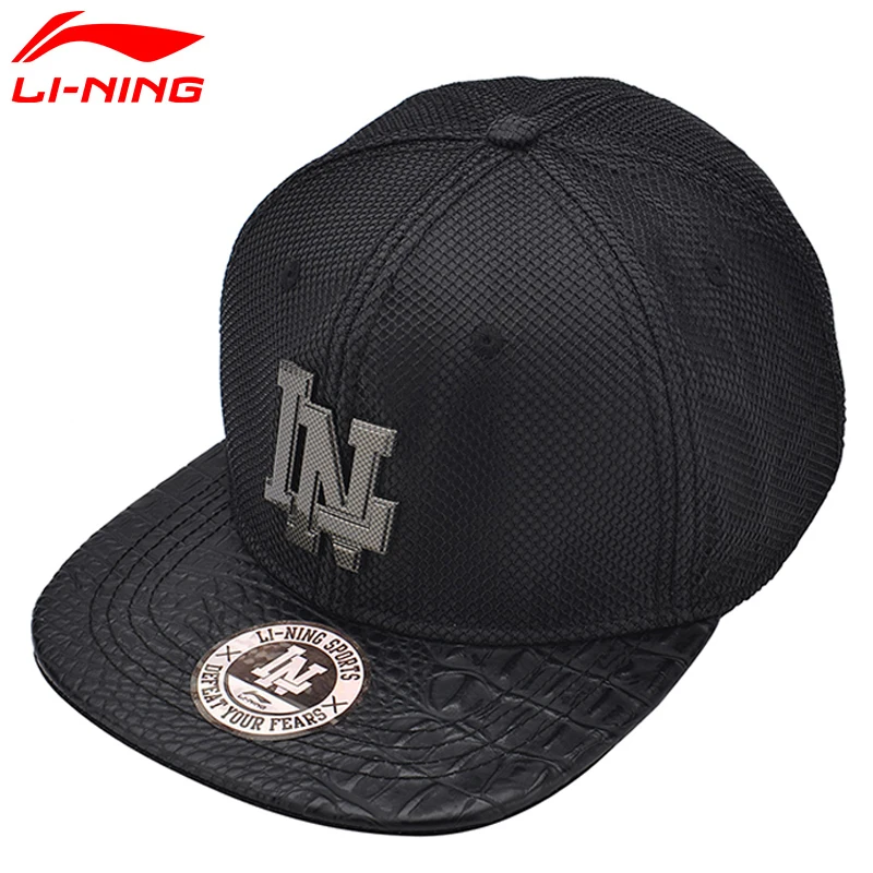 Li Ning унисекс кепки для бега полиэстер Твердые бейсболки тент lining Спортивная