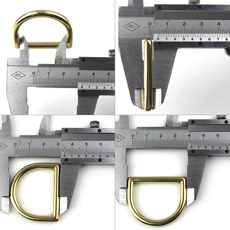 Inner width 32mm Твердый латунный литой такелаж D Кольцо седло ошейник для питомца собаки ремень лямки жгут ди кольцо Кожа ремесло сумка багаж оборудование acce - Цвет: Inner width 32mm