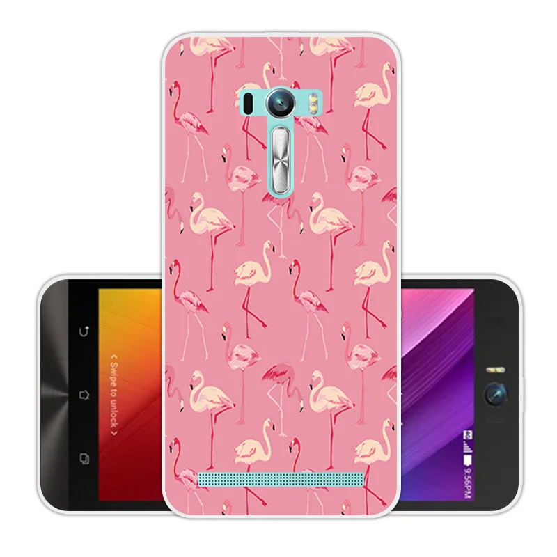 Силиконовый розовый чехол для Asus Zenfone Selfie ZD551KL мягкий ТПУ телефона 5 дюйма чехлы