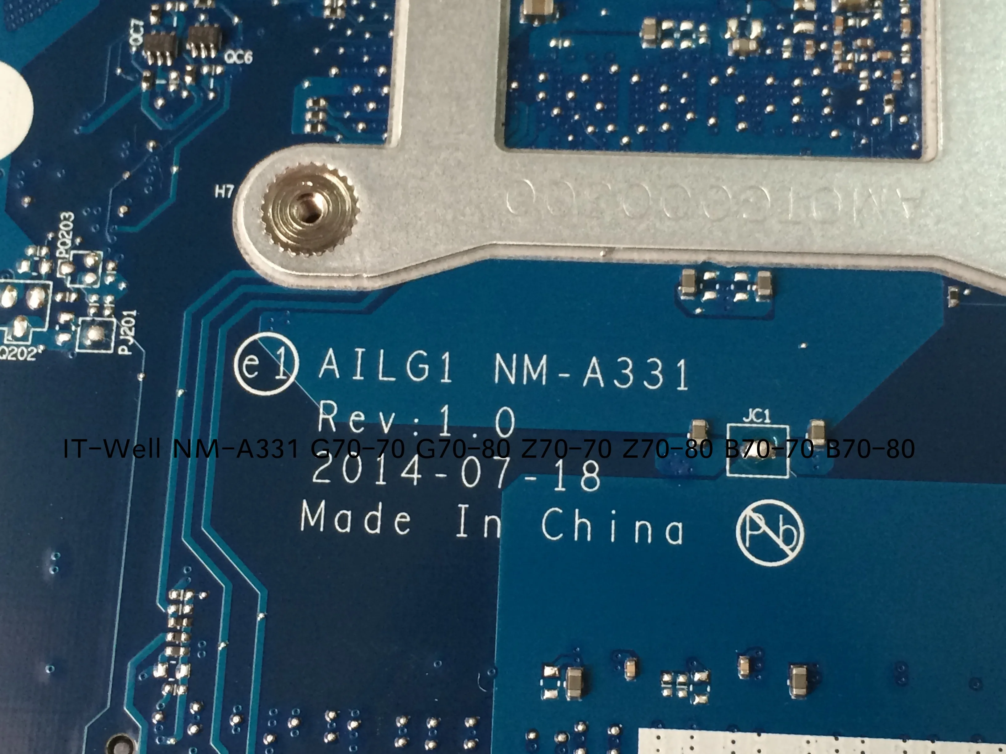 Материнская плата AILG для ноутбука Lenovo с процессором CPU G70-70 G70-80 | Компьютеры и офис