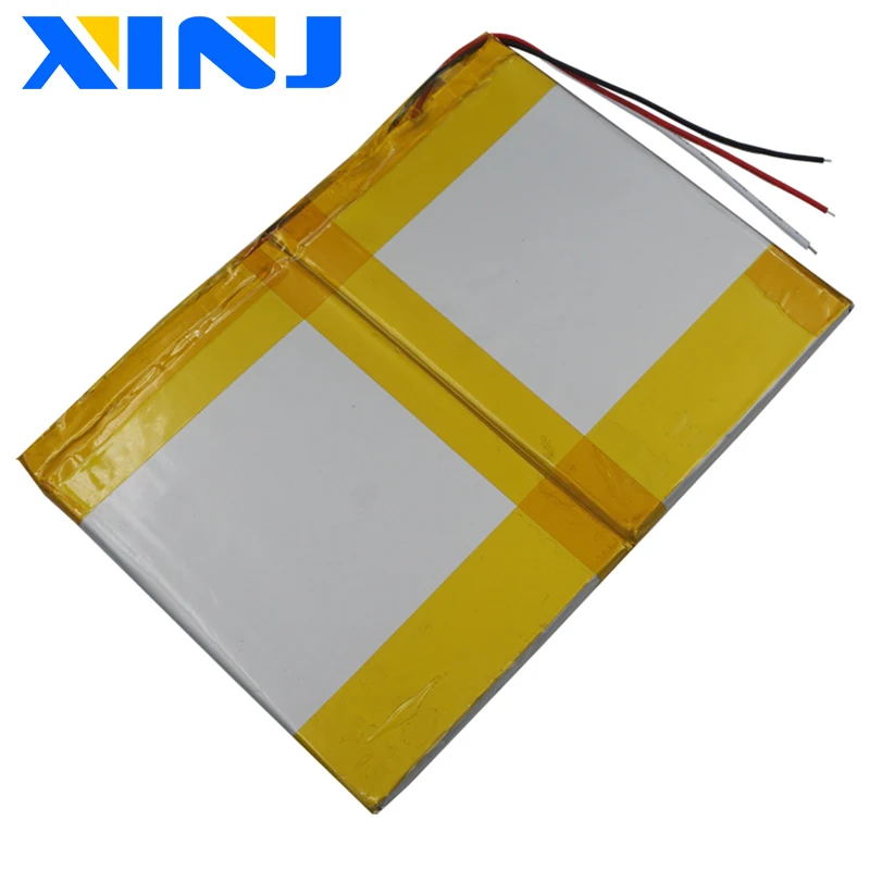 XINJ 3,7 V-7,4 V 3000 mAh-6000 mAh 3 провода для термистора литиевая полимерная аккумуляторная батарея для gps портативный планшетный ПК 40140100