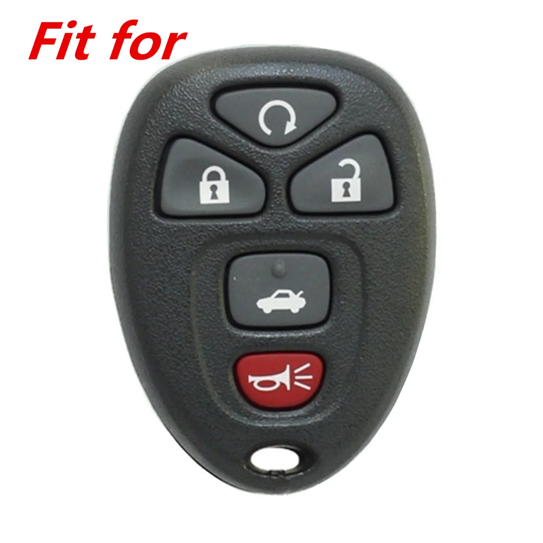 

WFMJ Silicone 5 Buttons Key Cover Chain Case for Buick LaCrosse Chevrolet Malibu Cobalt Pontiac Grand Prix G5 G6 Saturn GMC