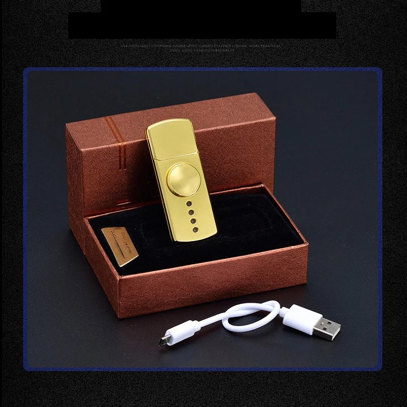 Топ светодио дный светодиодный ручной Спиннер электронная сигарета зажигалка usb
